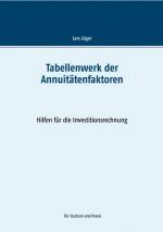 Cover-Bild Tabellenwerk der Annuitätenfaktoren