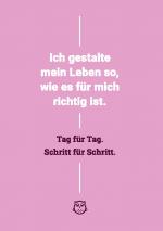 Cover-Bild Tadaaa!-Journal Basic - Umschlag rosa mit Motivationsspruch, Klammerheftung, 14,8 x 21 cm, 48 Seiten