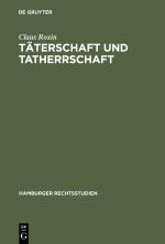 Cover-Bild Täterschaft und Tatherrschaft