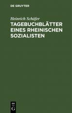 Cover-Bild Tagebuchblätter eines rheinischen Sozialisten