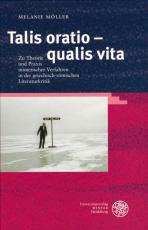 Cover-Bild Talis oratio - qualis vita