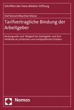 Cover-Bild Tarifvertragliche Bindung der Arbeitgeber