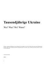 Cover-Bild Tausendjährige Ukraine