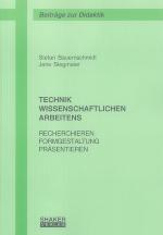 Cover-Bild TECHNIK WISSENSCHAFTLICHEN ARBEITENS