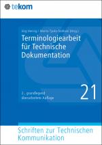 Cover-Bild Terminologiearbeit für Technische Dokumentation