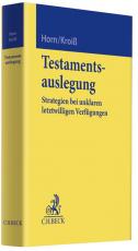 Cover-Bild Testamentsauslegung