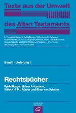 Cover-Bild Texte aus der Umwelt des Alten Testaments, Bd 1: Rechts- und Wirtschaftsurkunden. / Rechtsbücher