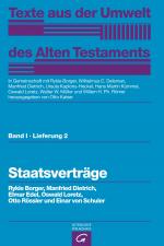 Cover-Bild Texte aus der Umwelt des Alten Testaments, Bd 1: Rechts- und Wirtschaftsurkunden. / Staatsverträge