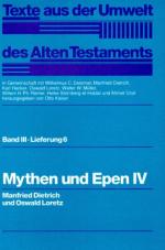 Cover-Bild Texte aus der Umwelt des Alten Testaments, Bd 3: Weisheitstexte, Mythen und Epen / Mythen und Epen IV