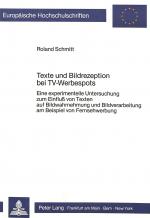 Cover-Bild Texte und Bildrezeption bei TV-Werbespots