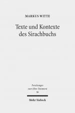 Cover-Bild Texte und Kontexte des Sirachbuchs