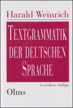 Cover-Bild Textgrammatik der deutschen Sprache