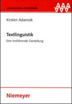 Cover-Bild Textlinguistik