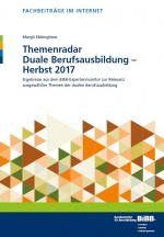 Cover-Bild Themenradar Duale Berufsausbildung - Herbst 2017
