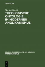 Cover-Bild Theologische Ontologie im modernen Anglikanismus