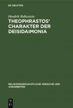 Cover-Bild Theophrastos' Charakter der Deisidaimonia
