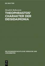 Cover-Bild Theophrastos' Charakter der Deisidaimonia