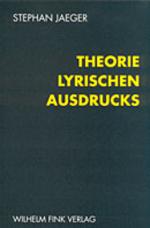 Cover-Bild Theorie lyrischen Ausdrucks