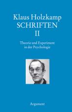 Cover-Bild Theorie und Experiment in der Psychologie