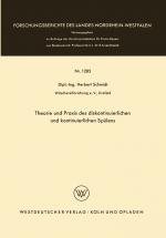 Cover-Bild Theorie und Praxis des diskontinuierlichen und kontinuierlichen Spülens
