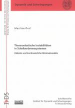 Cover-Bild Thermoelastische Instabilitäten in Scheibenbremssystemen