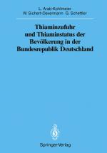 Cover-Bild Thiaminzufuhr und Thiaminstatus der Bevölkerung in der Bundesrepublik Deutschland
