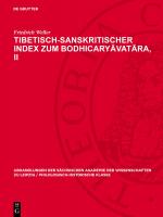 Cover-Bild Tibetisch-sanskritischer Index zum Bodhicaryāvatāra, II