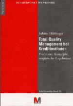 Cover-Bild Total Quality Management bei Kreditinstituten