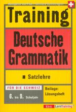 Cover-Bild Training deutsche Grammatik - Satzlehre