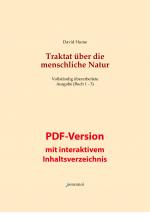 Cover-Bild Traktat über die menschliche Natur. Buch 1 - 3 (PDF-Version / vollständige Ausgabe)