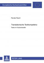 Cover-Bild Translatorische Textkompetenz