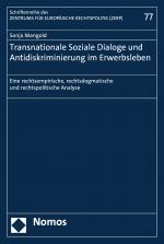 Cover-Bild Transnationale Soziale Dialoge und Antidiskriminierung im Erwerbsleben