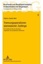 Cover-Bild Trennungsoperationen siamesischer Zwillinge