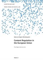 Cover-Bild TRIER STUDIES ON DIGITAL LAW / Content Regulation in the European Union