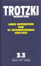 Cover-Bild Trotzki Schriften / Trotzki Schriften Band 3.3