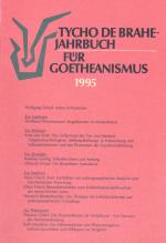 Cover-Bild Tycho de Brahe-Jahrbuch für Goetheanismus / Tycho de Brahe-Jahrbuch für Goetheanismus