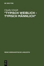 Cover-Bild "Typisch weiblich - typisch männlich"