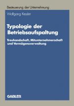 Cover-Bild Typologie der Betriebsaufspaltung