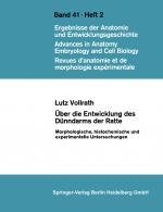 Cover-Bild Über die Entwicklung des Dünndarms der Ratte