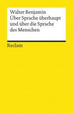 Cover-Bild Über Sprache überhaupt und über die Sprache des Menschen