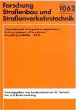 Cover-Bild Übertragbarkeit der Ergebnisse verschiedener Auslaugverfahren auf bestehende Bewertungsmaßstäbe - Teil 2