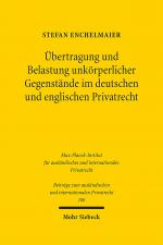 Cover-Bild Übertragung und Belastung unkörperlicher Gegenstände im deutschen und englischen Privatrecht