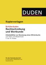 Cover-Bild Übungsblätter Wörterbuchbenutzung zum Schülerduden Rechtschreibung und Wortkunde
