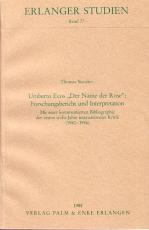 Cover-Bild Umberto Ecos "Der Name der Rose": Forschungsbericht und Interpretation