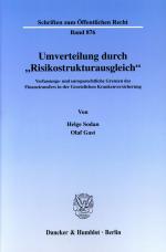 Cover-Bild Umverteilung durch "Risikostrukturausgleich".