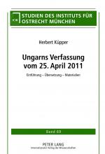 Cover-Bild Ungarns Verfassung vom 25. April 2011