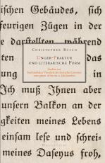 Cover-Bild Unger-Fraktur und literarische Form