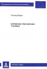 Cover-Bild Unilaterale internationale Transfers