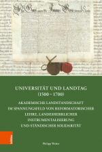 Cover-Bild Universität und Landtag (1500–1700)