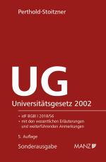 Cover-Bild Universitätsgesetz 2002 - UG